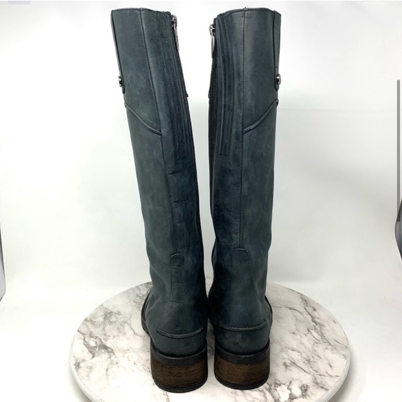 Ted & Muffy Triton Lug Sole Leather Tall Riding Boots - Picture 5 of 15